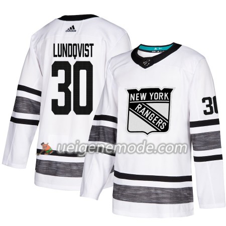 Herren Eishockey New York Rangers Trikot Henrik Lundqvist 30 2019 All-Star Adidas Weiß Authentic